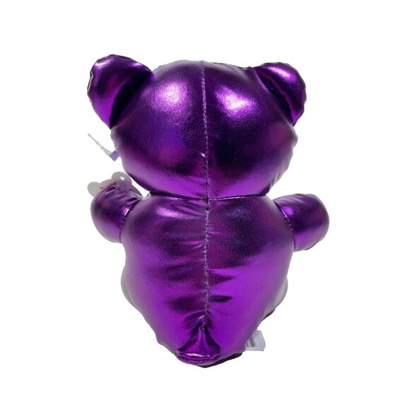 Candy Bears 8" Metallic Plush Stuffed Animal Purple - Picture 4 of 11